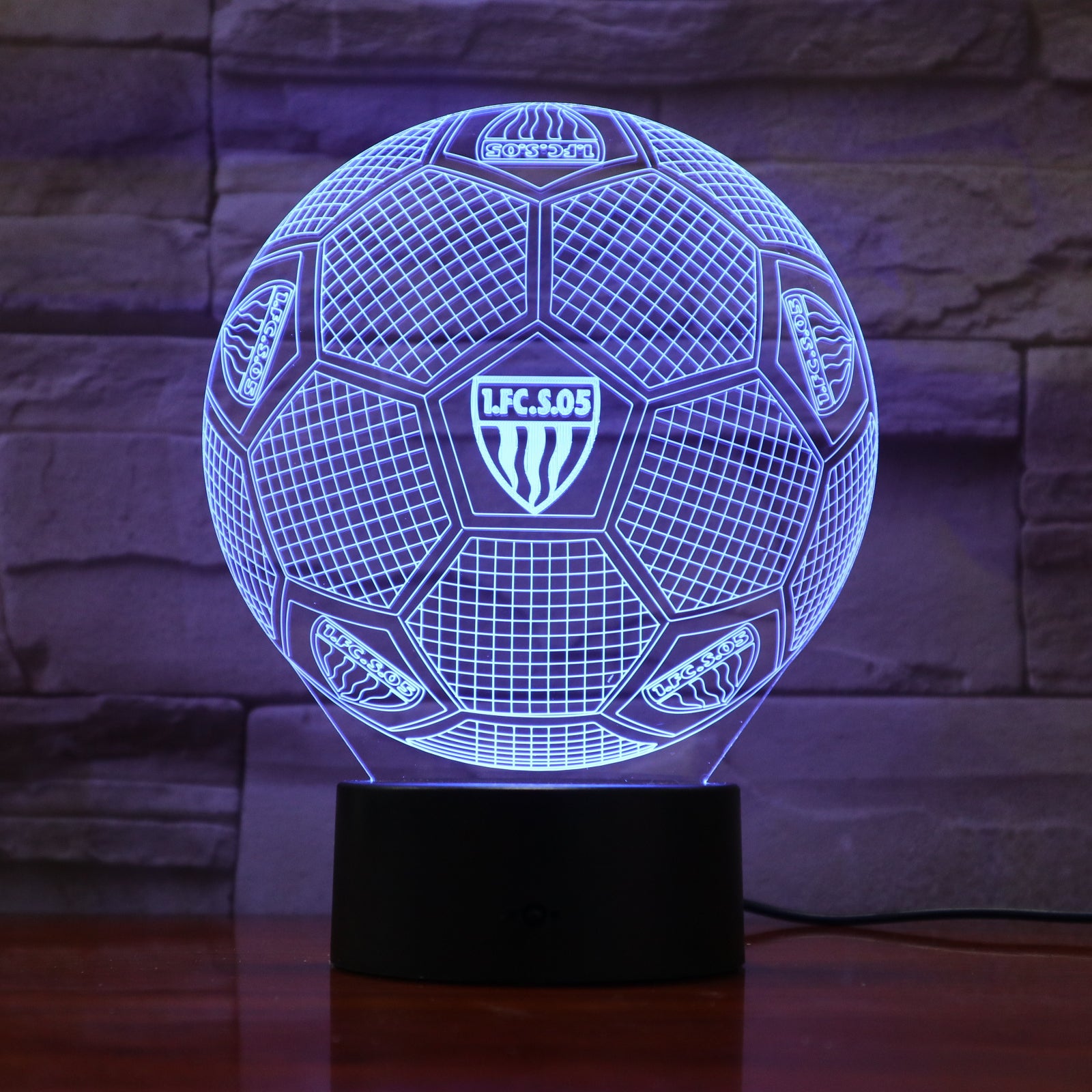 Football 17 - 3D Optical Illusion LED Lamp Hologram