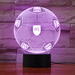 Football 3 - 3D Optical Illusion LED Lamp Hologram