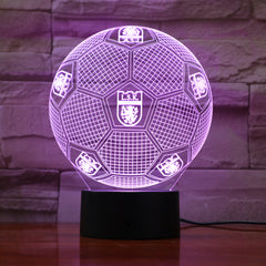 Football 4 - 3D Optical Illusion LED Lamp Hologram