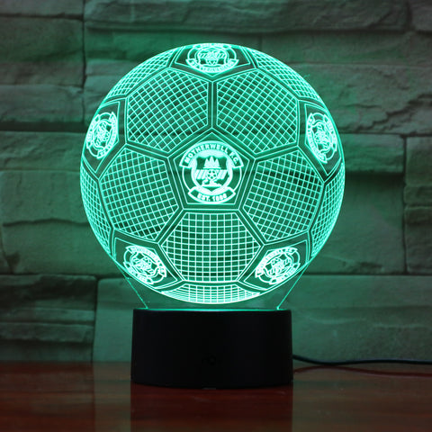 Football 5 - 3D Optical Illusion LED Lamp Hologram