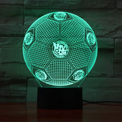 Football 6 - 3D Optical Illusion LED Lamp Hologram