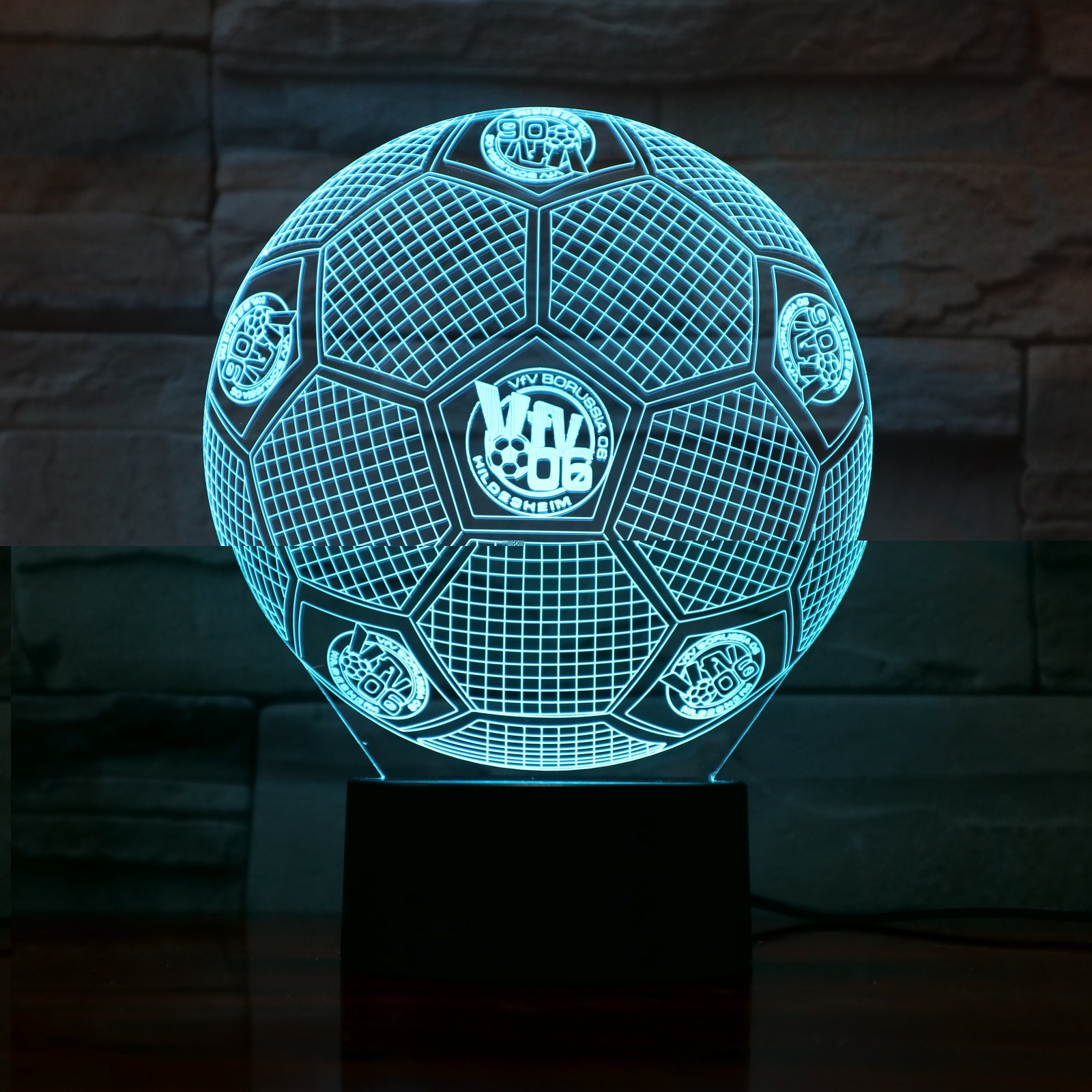 Football 6 - 3D Optical Illusion LED Lamp Hologram