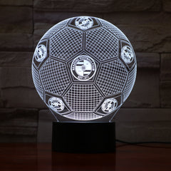 Football 7 - 3D Optical Illusion LED Lamp Hologram