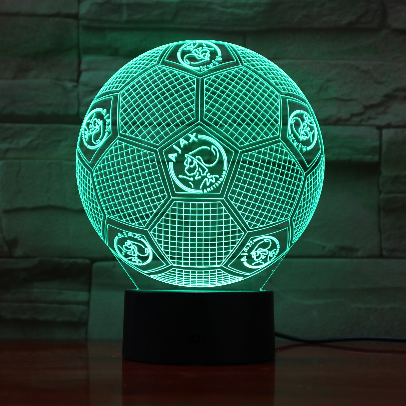 Football 8 - 3D Optical Illusion LED Lamp Hologram