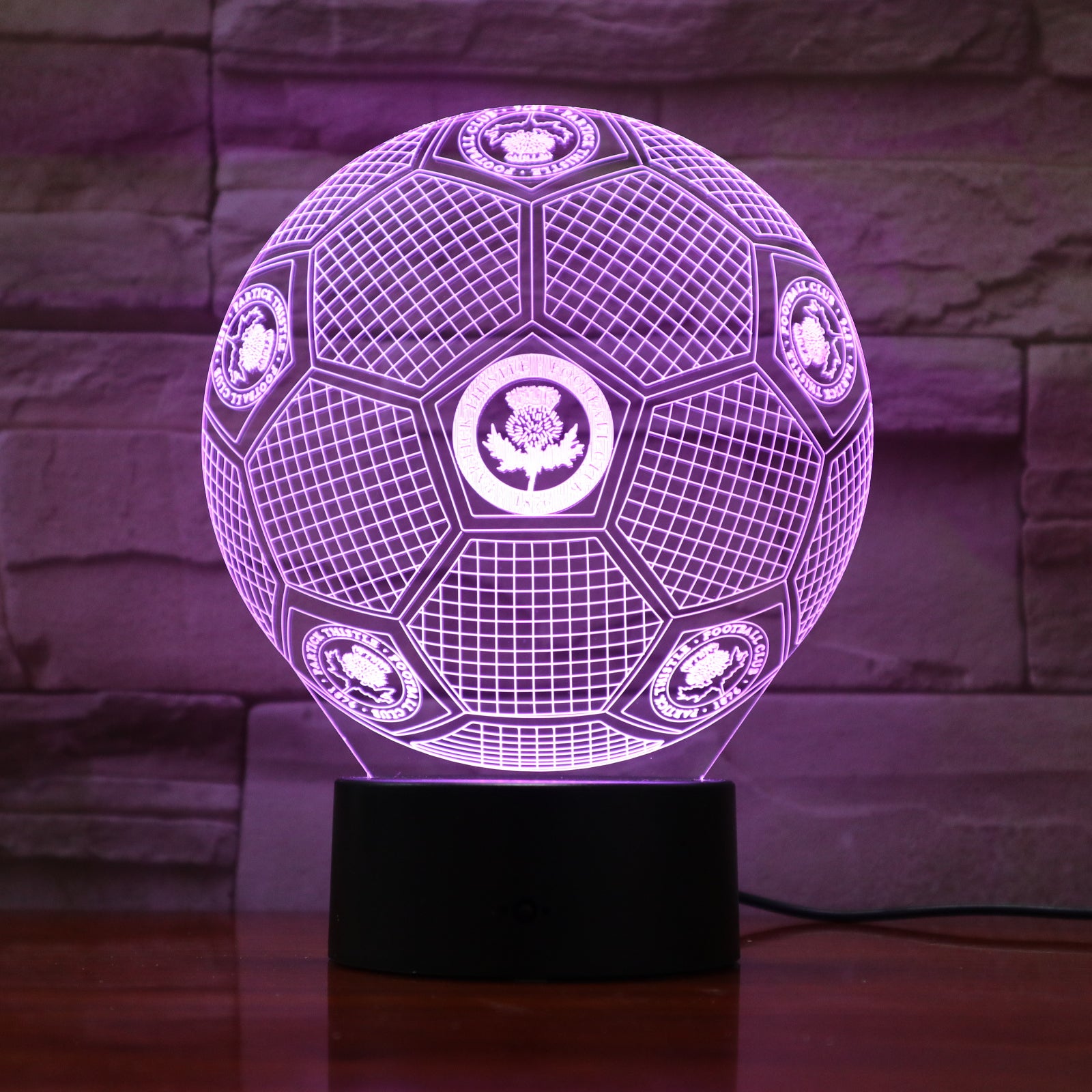 Football 9 - 3D Optical Illusion LED Lamp Hologram