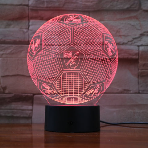 Football 10 - 3D Optical Illusion LED Lamp Hologram