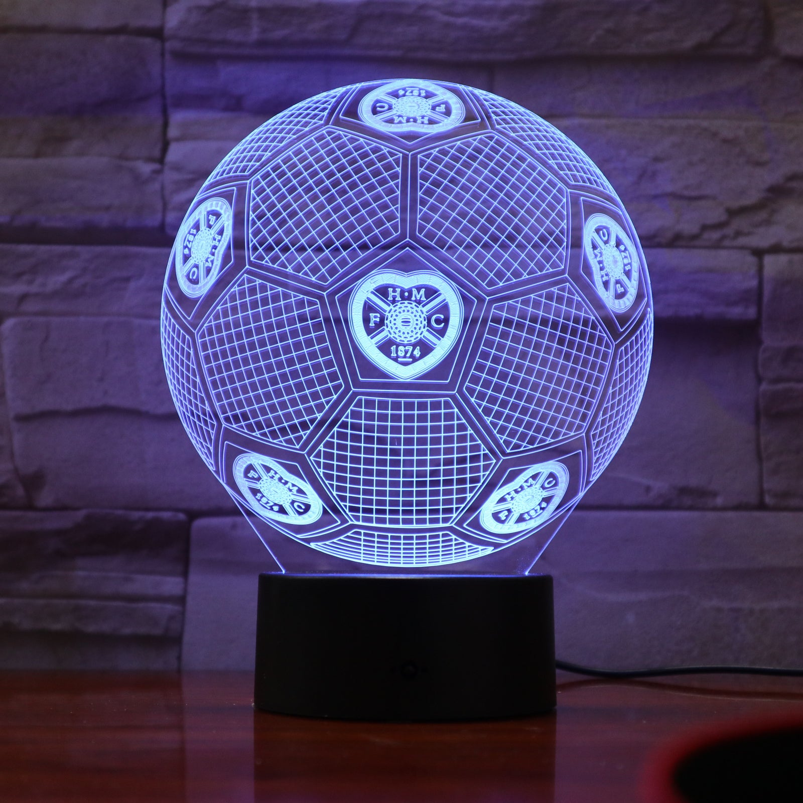 Football 25 - 3D Optical Illusion LED Lamp Hologram