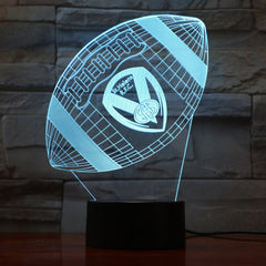 American Football 9 - 3D Optical Illusion LED Lamp Hologram