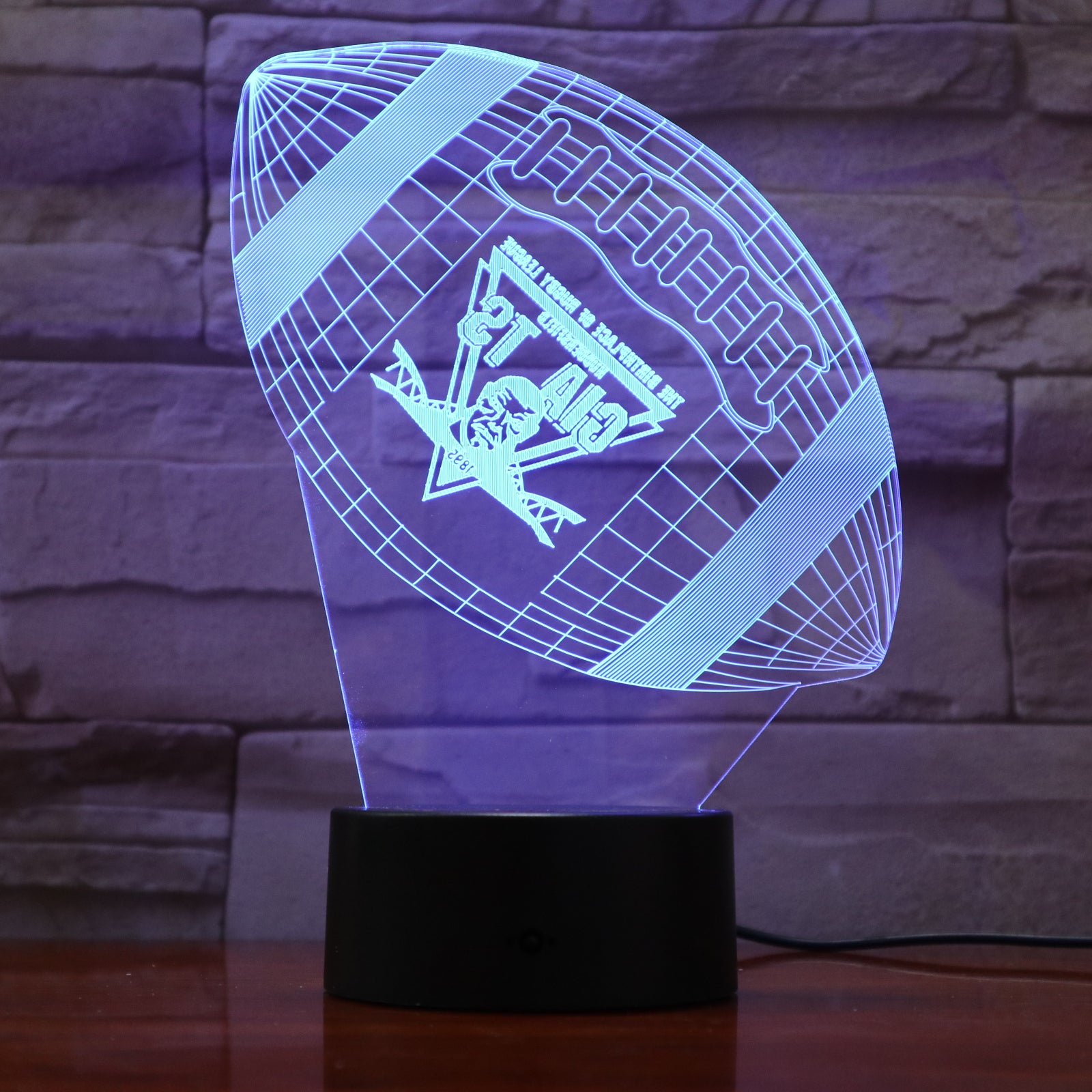 American Football 8 - 3D Optical Illusion LED Lamp Hologram