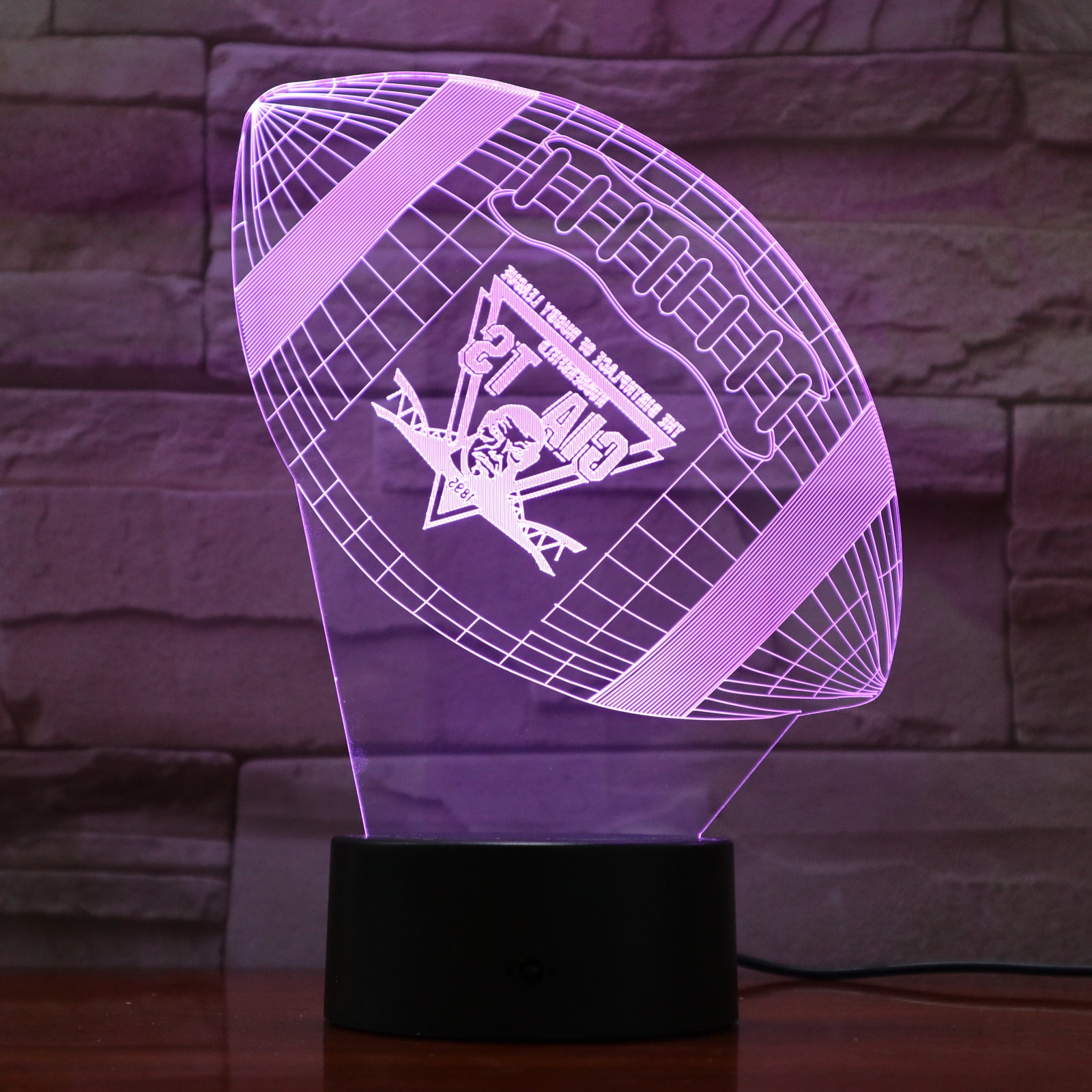 American Football 8 - 3D Optical Illusion LED Lamp Hologram