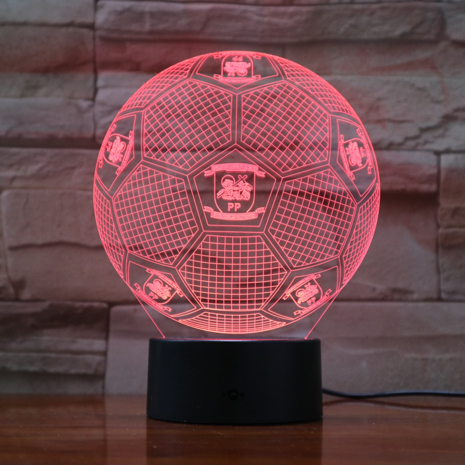 Football 2 - 3D Optical Illusion LED Lamp Hologram