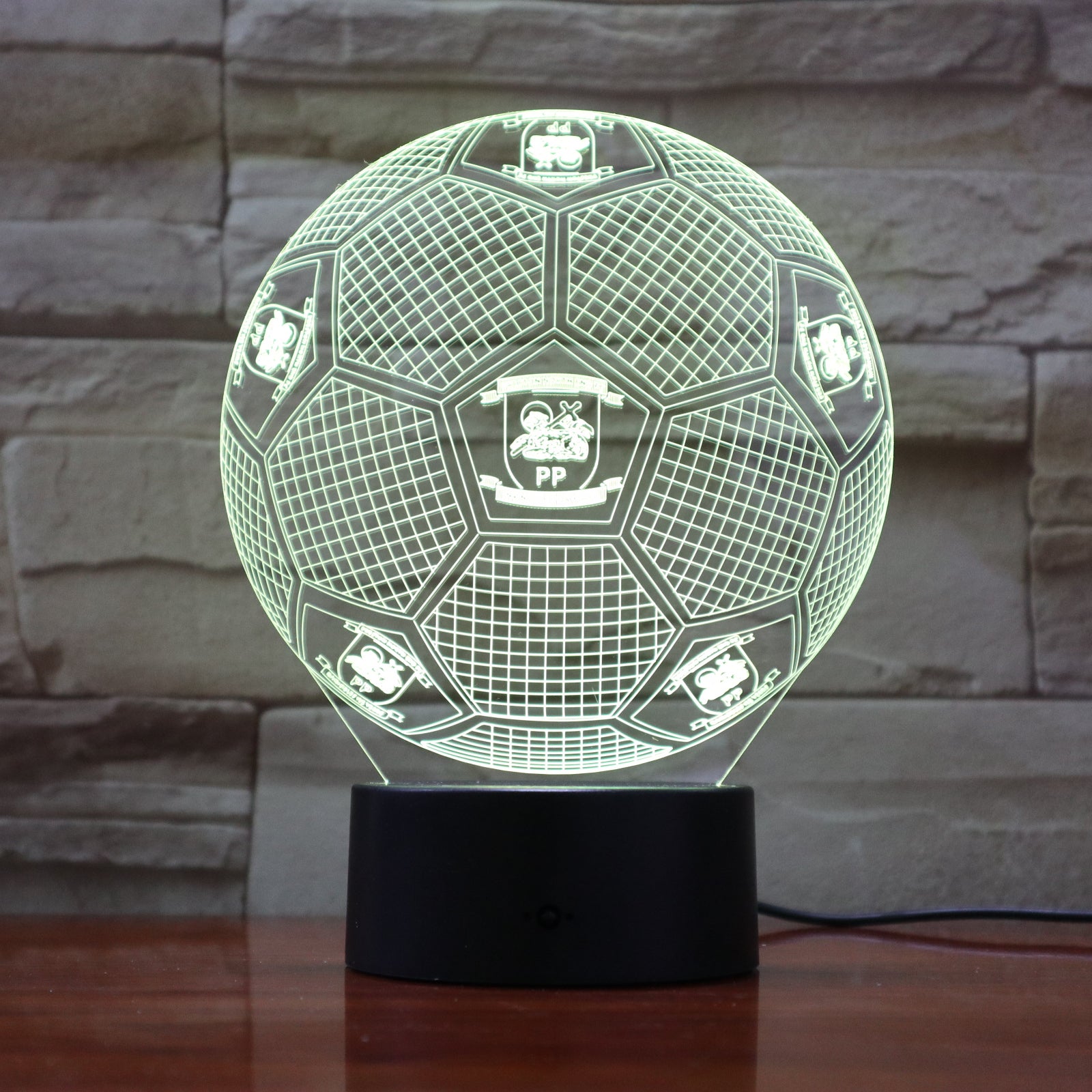 Football 2 - 3D Optical Illusion LED Lamp Hologram
