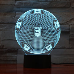 Football 1 - 3D Optical Illusion LED Lamp Hologram