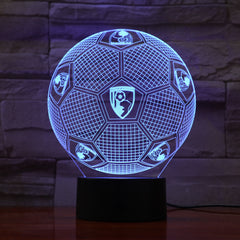 Football - 3D Optical Illusion LED Lamp Hologram