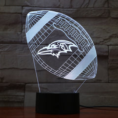 American Football 2 - 3D Optical Illusion LED Lamp Hologram