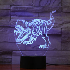 USB Dinosaur Lamp Novelty Touch Switch Desk LED Night Light 7 Colorful Table Acrylic Lampe Kids Christmas Toys Birth Gift 748