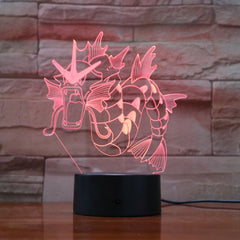 Dinosaur Dragon Horn Lamp 3D USB LED Colors Night Light Animal Office Table Lighting Holiday Decor Kid Toy Birthday Gift 830