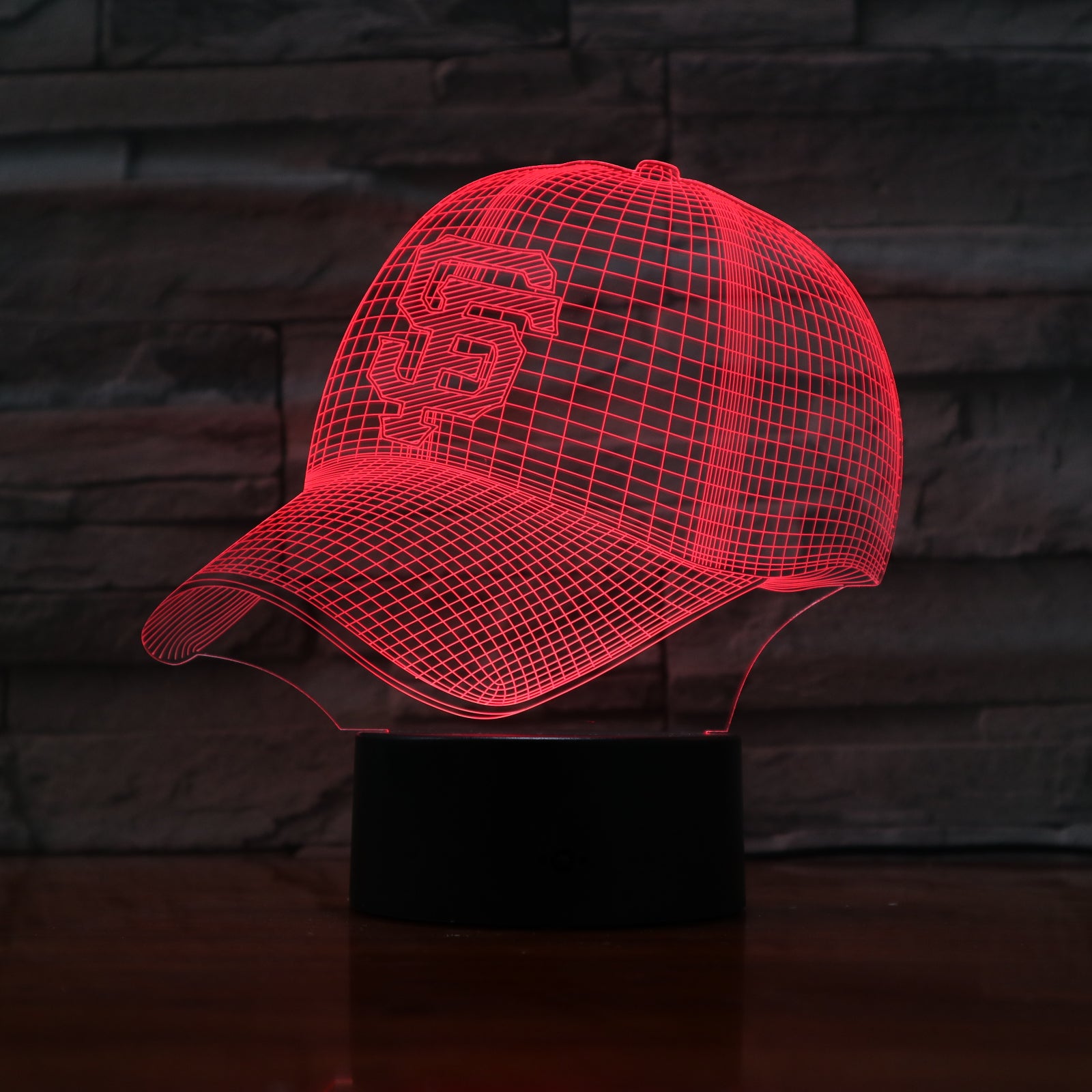 Cap - 3D Optical Illusion LED Lamp Hologram