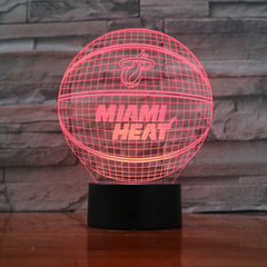 Basketball 1 - 3D Optical Illusion LED Lamp Hologram