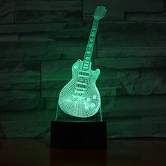 Guitar 3 - 3D Optical Illusion LED Lamp Hologram
