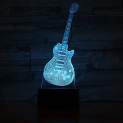 Guitar 3 - 3D Optical Illusion LED Lamp Hologram