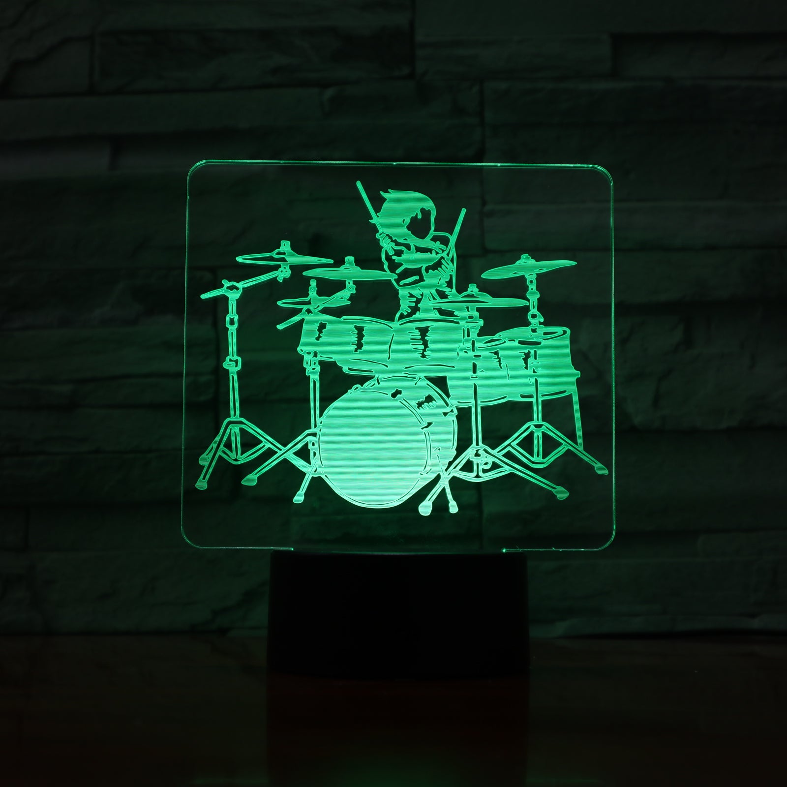 Rock Music - 3D Optical Illusion LED Lamp Hologram