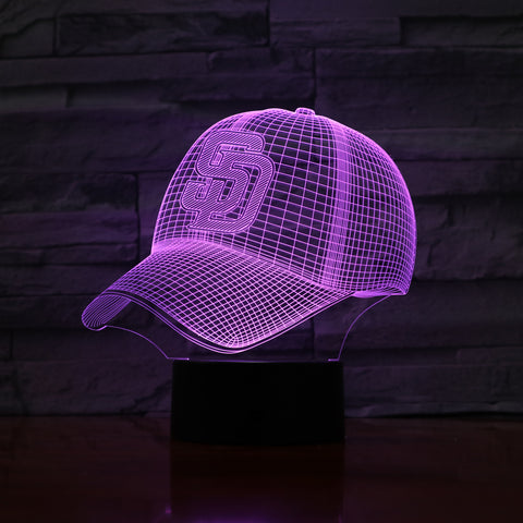 Cap 3 - 3D Optical Illusion LED Lamp Hologram