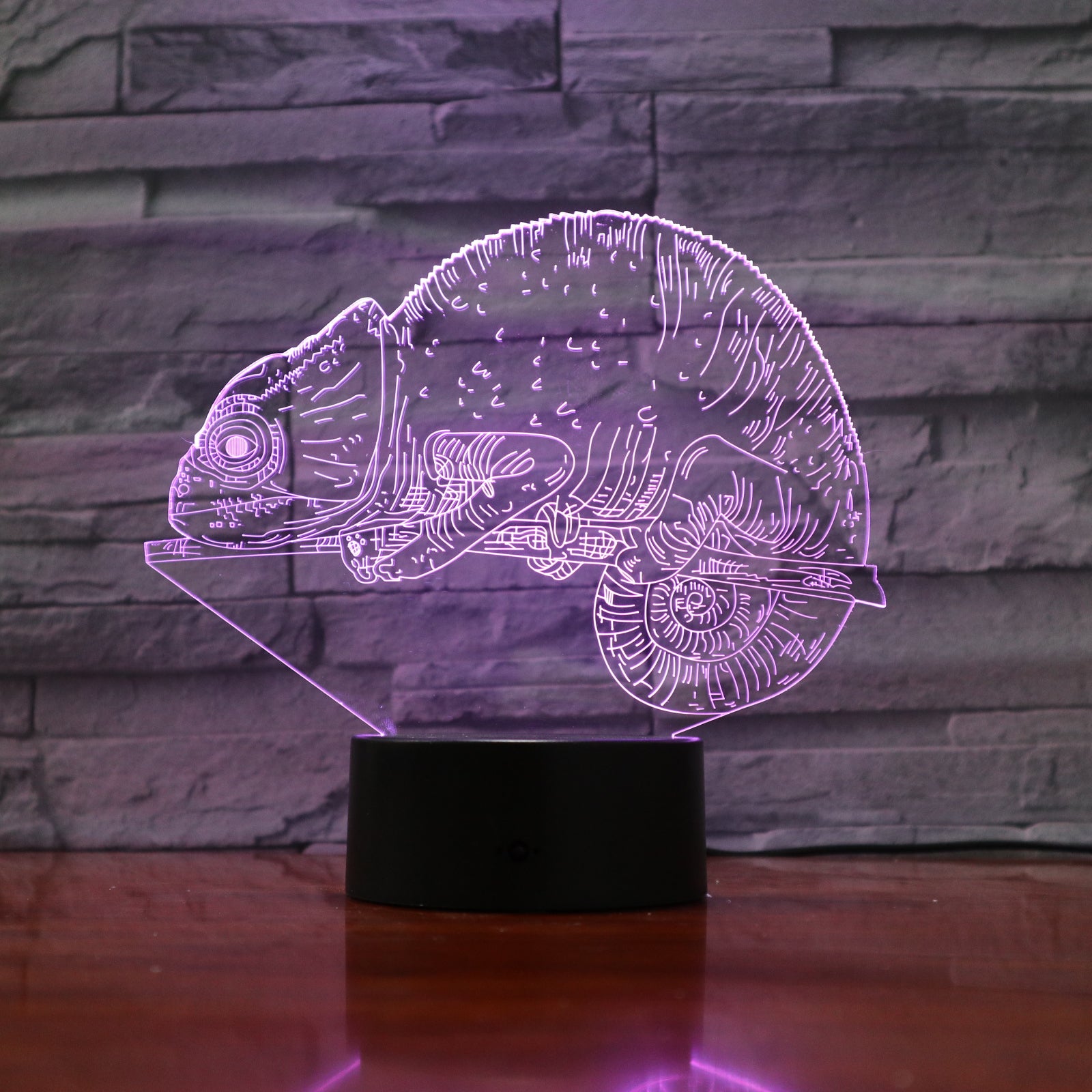 Сhameleon - 3D Optical Illusion LED Lamp Hologram