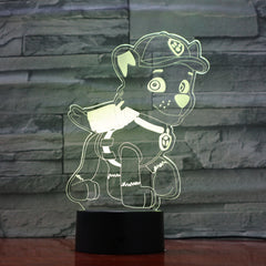 Dog 4 - 3D Optical Illusion LED Lamp Hologram