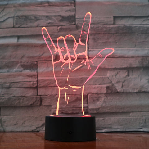 Hand 1 - 3D Optical Illusion LED Lamp Hologram