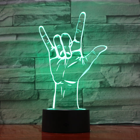 Hand 1 - 3D Optical Illusion LED Lamp Hologram