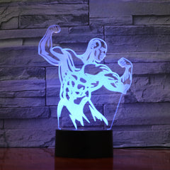 Strong Man - 3D Optical Illusion LED Lamp Hologram