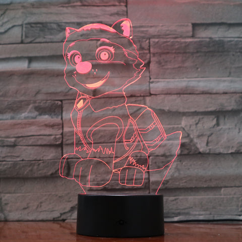 Dog 2 - 3D Optical Illusion LED Lamp Hologram