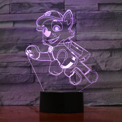 Dog 1 - 3D Optical Illusion LED Lamp Hologram