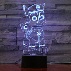 Dog 3 - 3D Optical Illusion LED Lamp Hologram