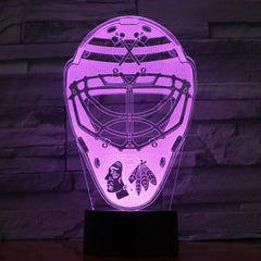 Hockey Mask - 3D Optical Illusion LED Lamp Hologram