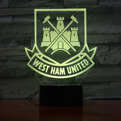 West Ham FC - 3D Optical Illusion LED Lamp Hologram