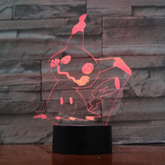 Pikachu - 3D Optical Illusion LED Lamp Hologram