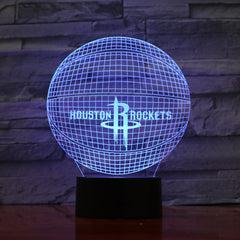 Basketball 3 - 3D Optical Illusion LED Lamp Hologram