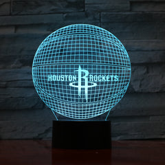 Basketball 3 - 3D Optical Illusion LED Lamp Hologram