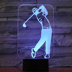 Golf - 3D Optical Illusion LED Lamp Hologram