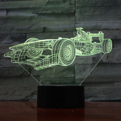 Fast Car - 3D Optical Illusion LED Lamp Hologram