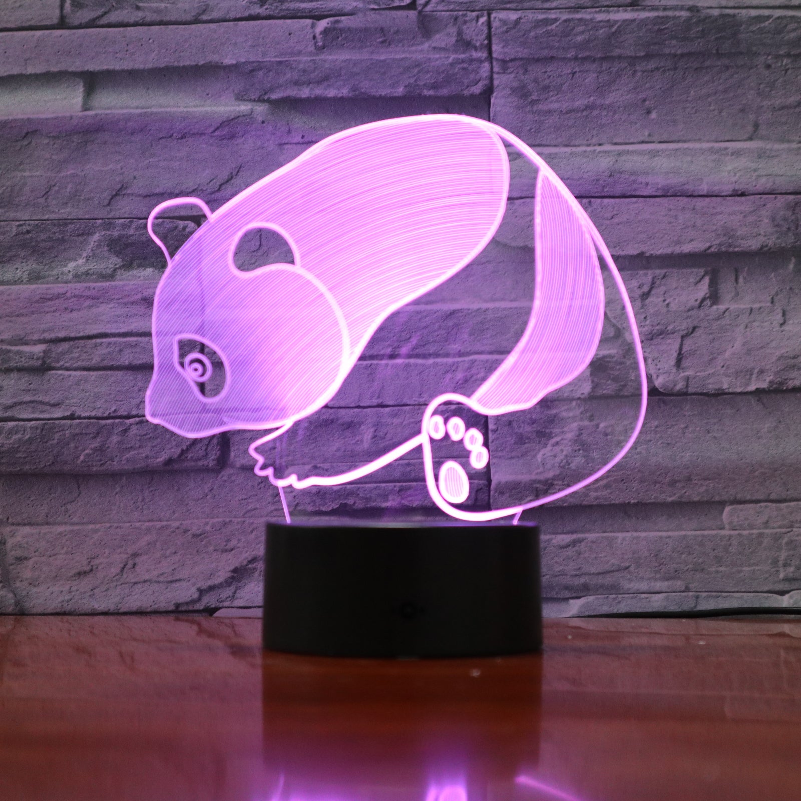 Panda - 3D Optical Illusion LED Lamp Hologram