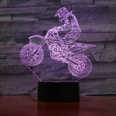 Motobike - 3D Optical Illusion LED Lamp Hologram