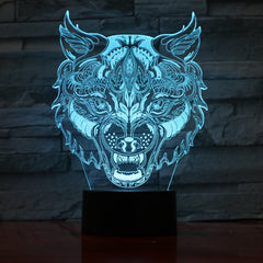 Tiger - 3D Optical Illusion LED Lamp Hologram