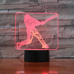 Baseball - 3D Optical Illusion LED Lamp Hologram