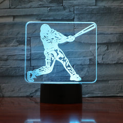 Baseball - 3D Optical Illusion LED Lamp Hologram