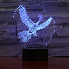 Bird 1 - 3D Optical Illusion LED Lamp Hologram