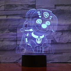 Dog 6 - 3D Optical Illusion LED Lamp Hologram