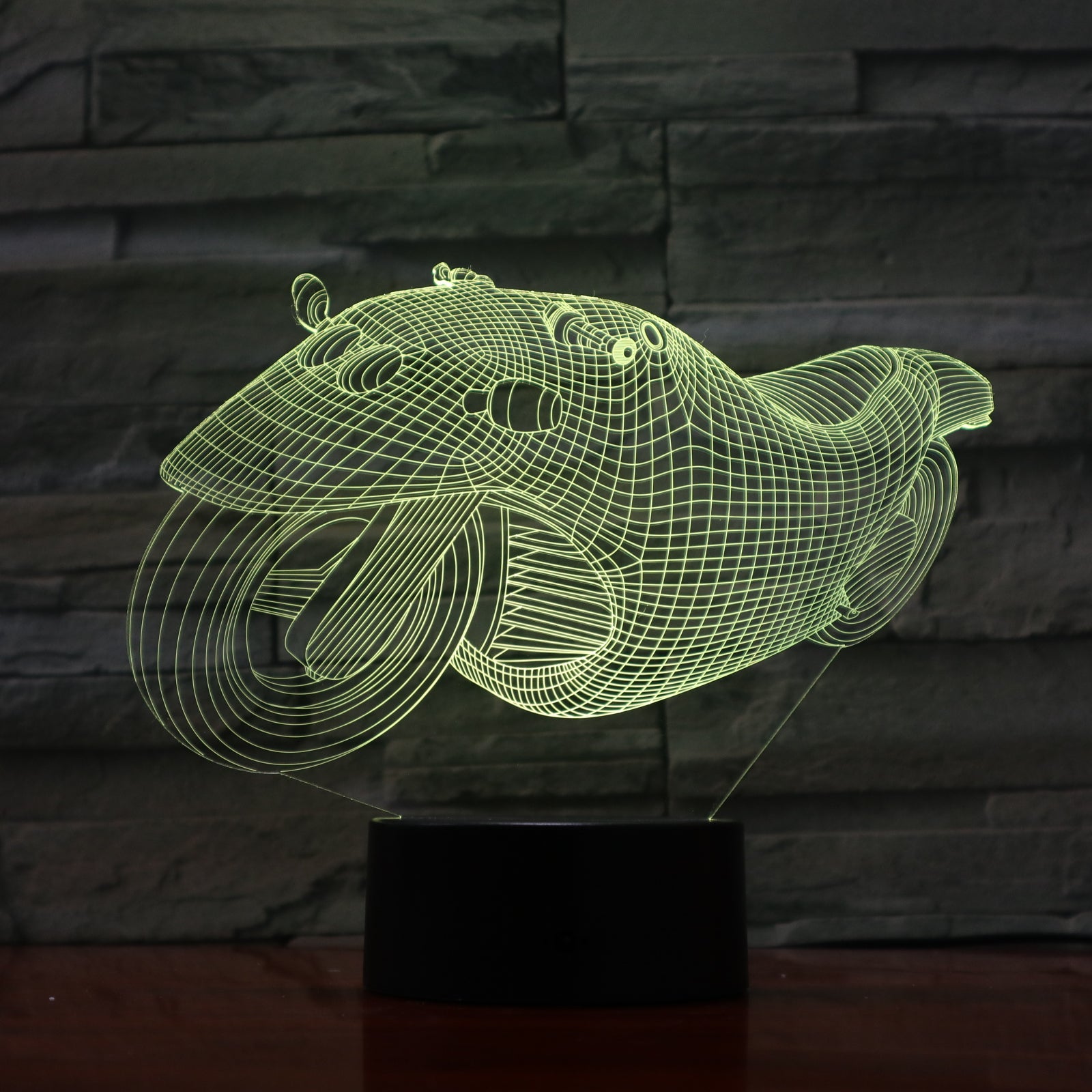 Motobike 1 - 3D Optical Illusion LED Lamp Hologram